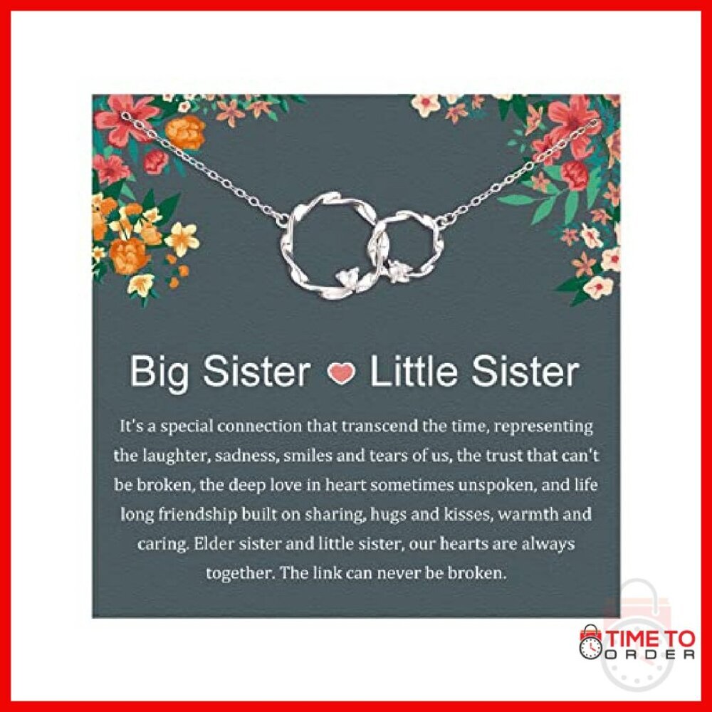 Sterling Silver Interlocking Circles Necklace, Ad… - image 2